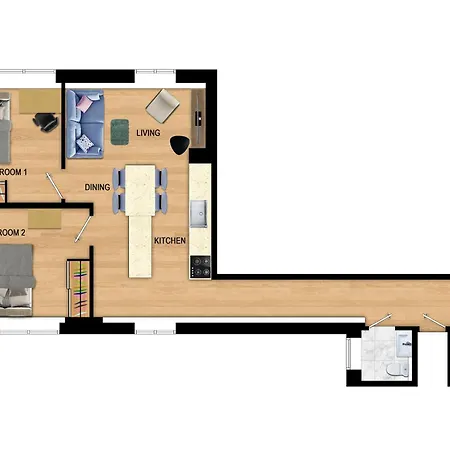 Modern - Work Friendly - Quiet Area Apartment